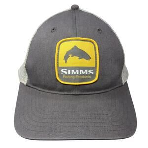Simms Fishing Products Patch Mesh Back Trucker Hat Gray One Size Outdoor